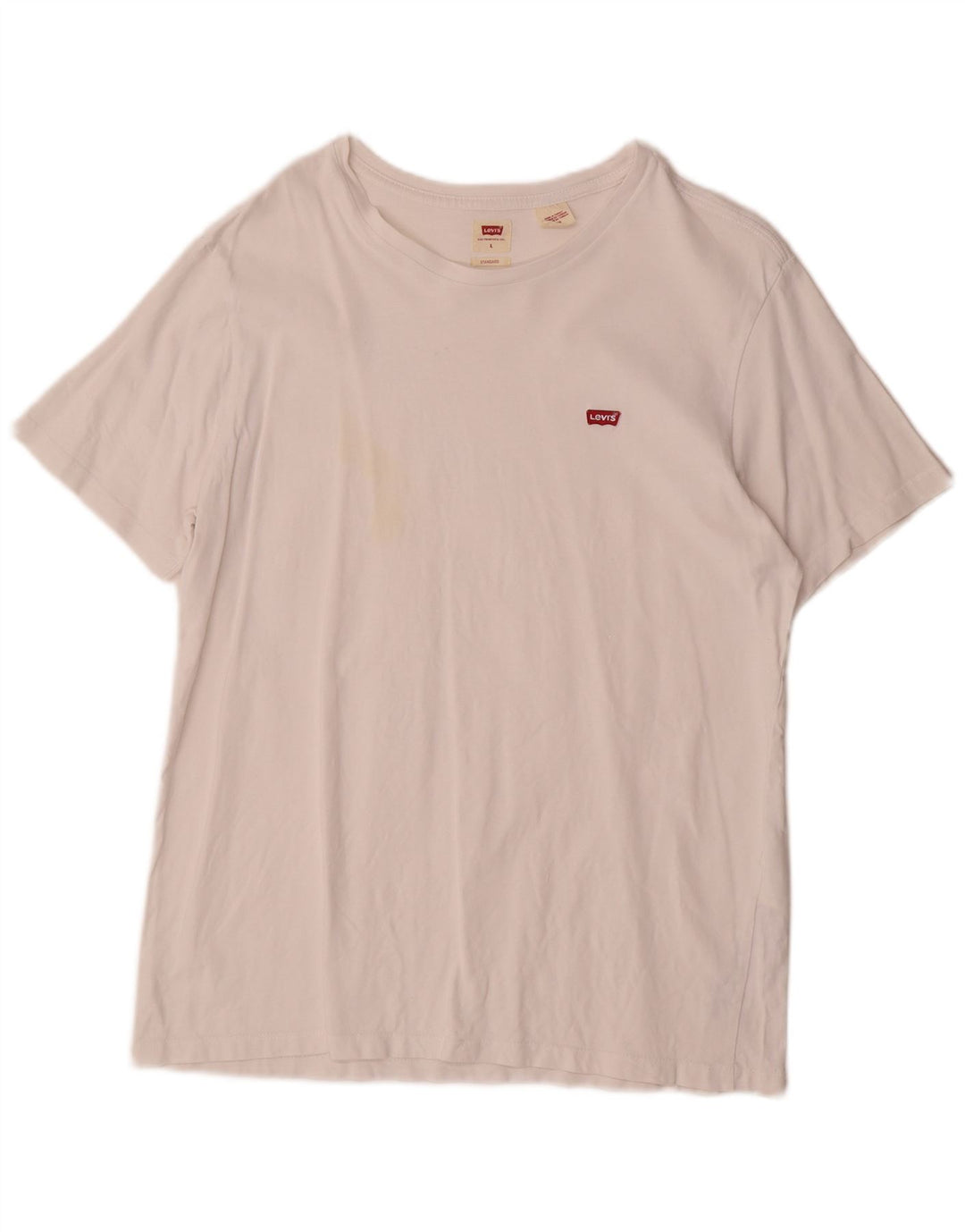 T-shirt standard da uomo Levi's Top grande in cotone bianco