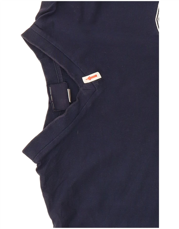 T-shirt da uomo Umbro Top medio in cotone blu navy