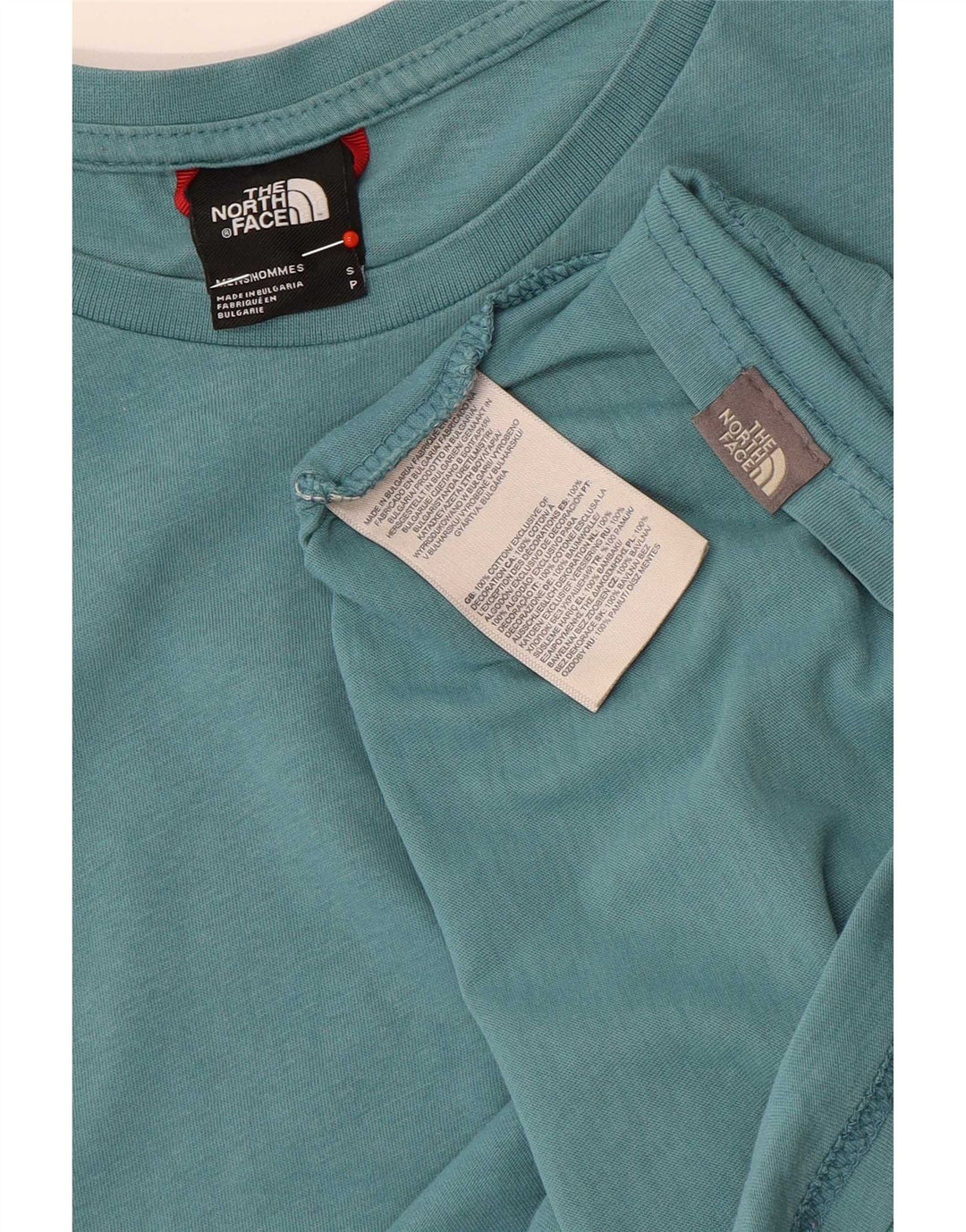 The North Face Mens T-Shirt Top Small Blue Cotton