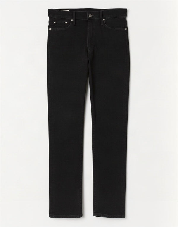 Levi's Uomo 502 Jeans affusolati W30 L32 Cotone Nero