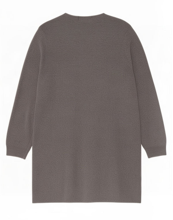 Marks & Spencer Pull cardigan ouvert long pour femme UK 12 Gris moyen