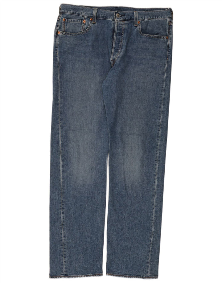 Levi's Mens 501 Straight Jeans W33 L32 Blue Cotton