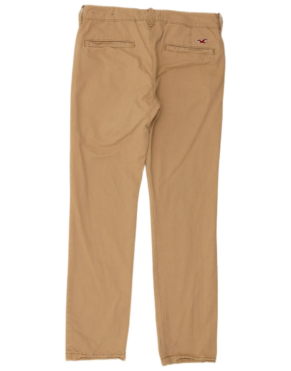 Calça Chino Masculina Hollister W32 L32 Algodão Bege