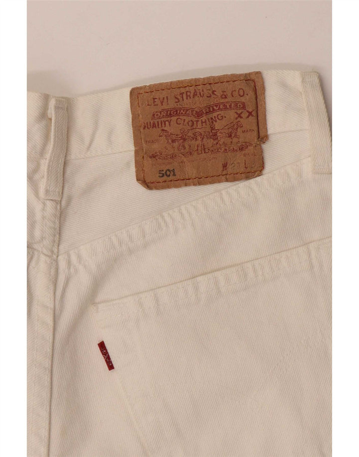 Levi's ženske 501 traper kratke hlače W27 male bijele