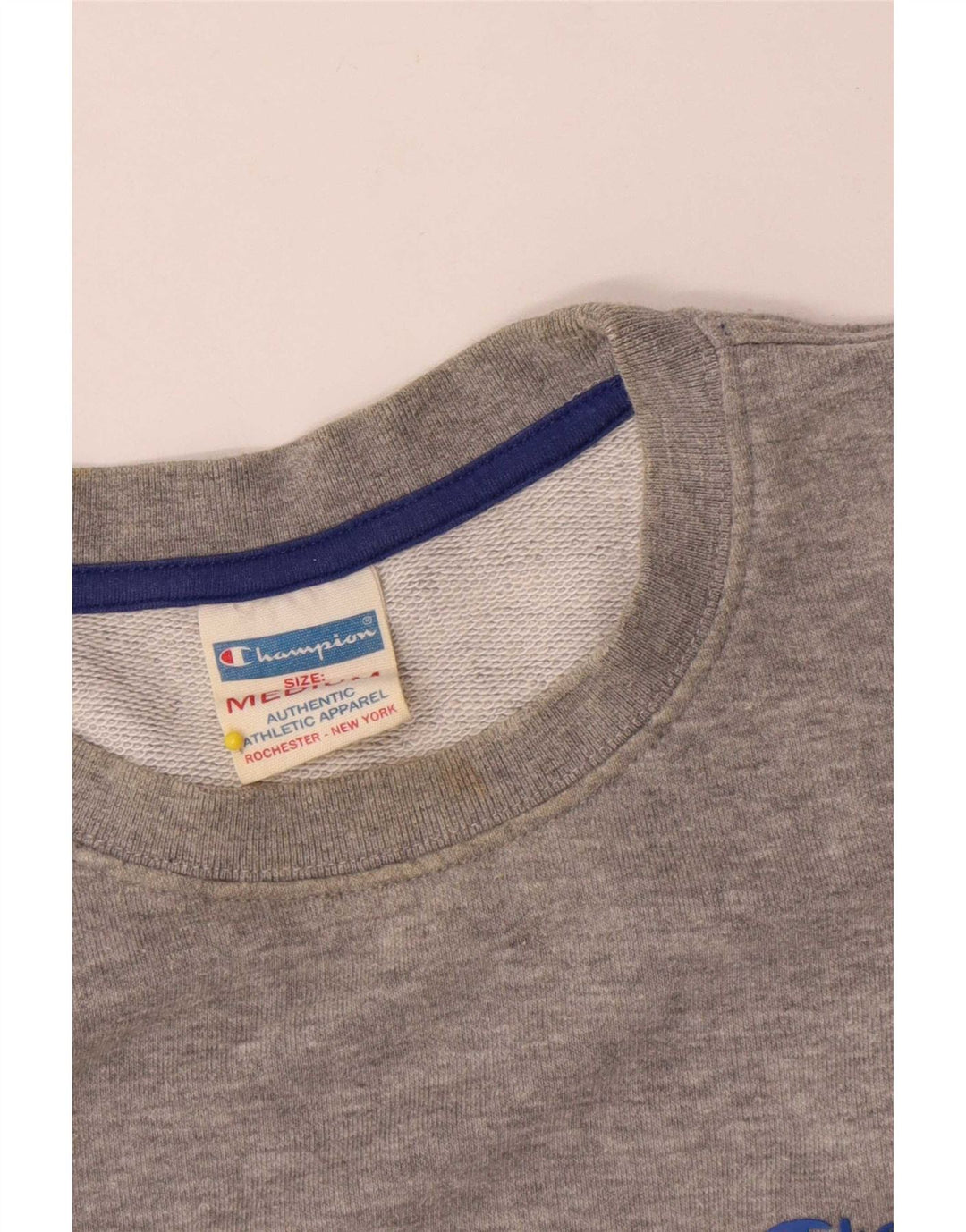 Champion Herre Sweatshirt Jumper Medium Grey Flecked Bomuld