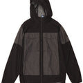 ADIDAS Regnjakke med hætte til mænd UK 38 Medium Sort Colourblock Polyester