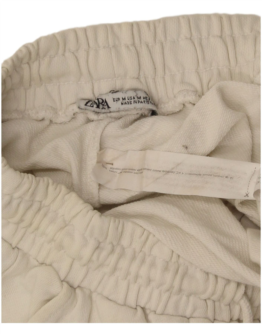 Женские спортивные шорты Zara, маленькие белые хлопковые