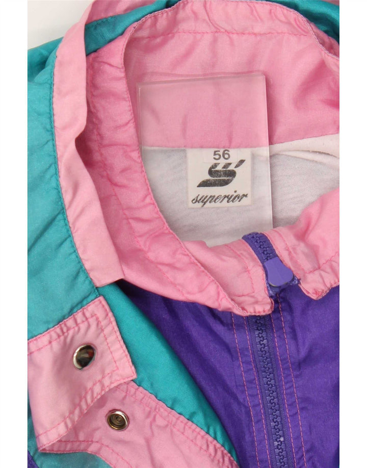 Superior Veste de survêtement pour femme IT 56 4XL Multicolore Colourblock