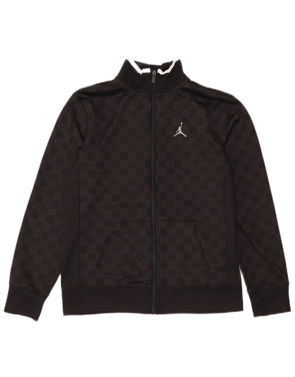 Jordan Veste de survêtement graphique pour garçon 12-13 ans Grand Noir Géométrique