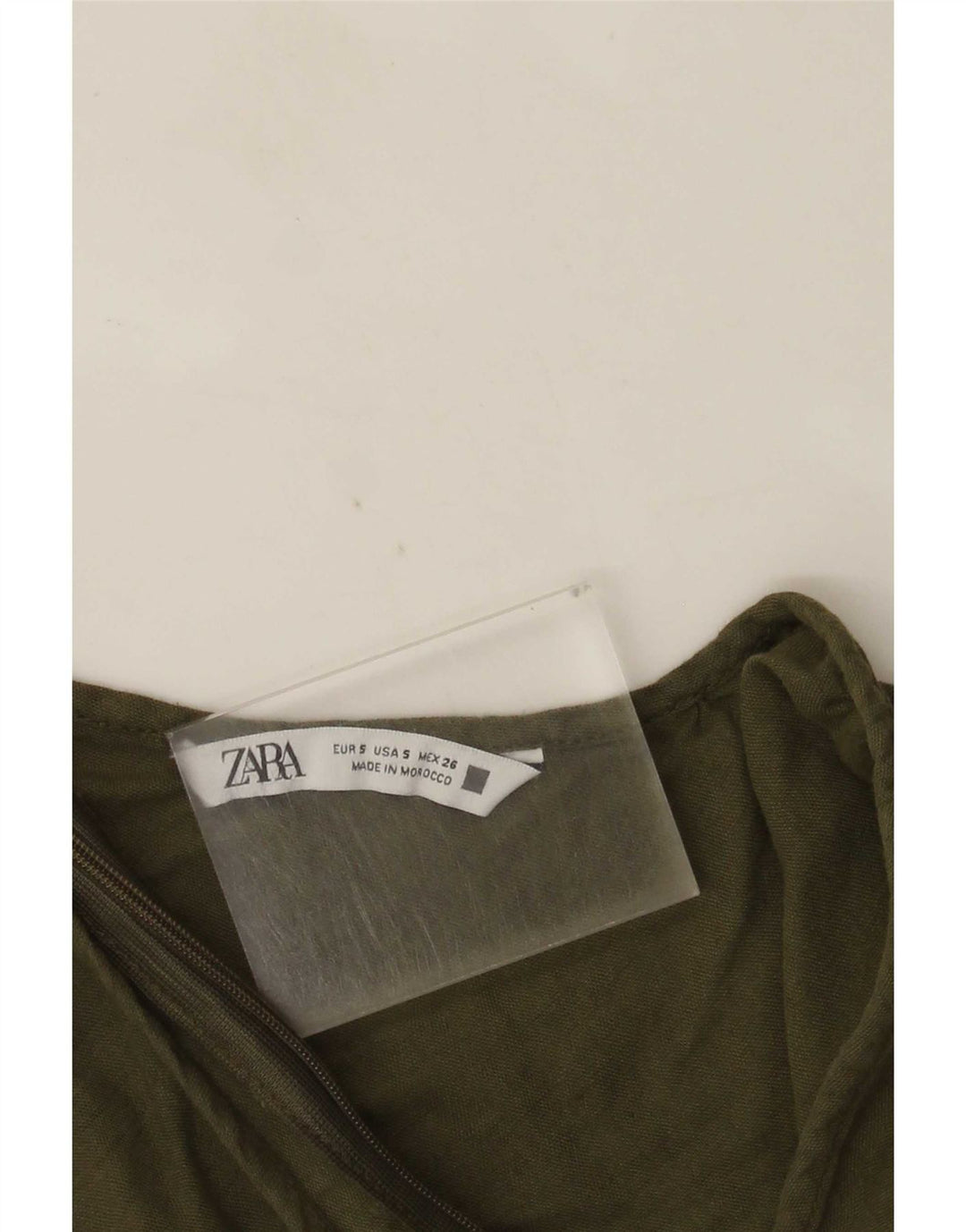 Zara Womens Sleeveless Jumpsuit UK 10 Small  Khaki