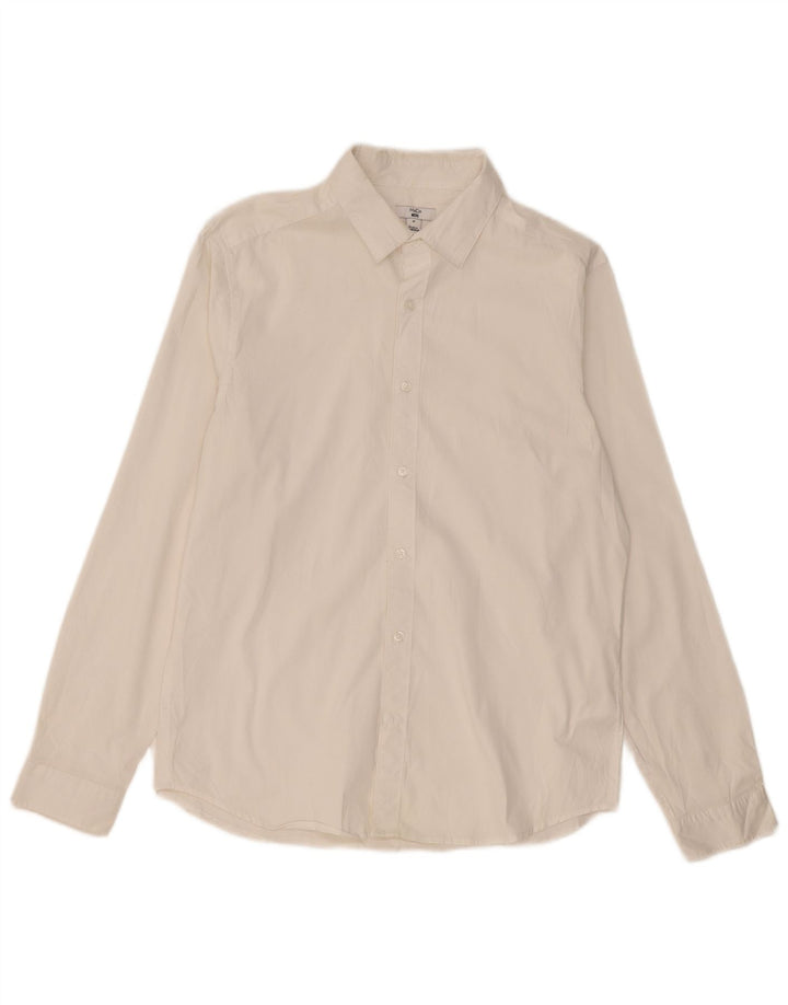M&Co Chemise Homme Coton Blanc Moyen