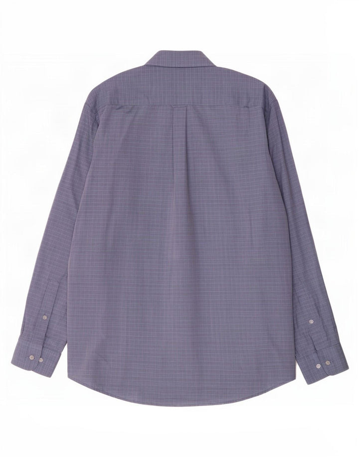 Camisa St. Bernard para hombre talla 39 15 1/2 cuadros azules medianos