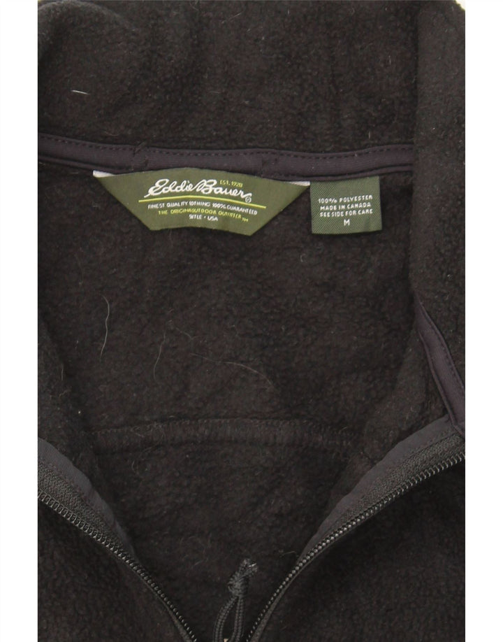 EDDIE BAUER Womens Fleece Jacket UK 14 Medium Black Polyester Vintage Eddie Bauer and Second-Hand Eddie Bauer from Messina Hembry 