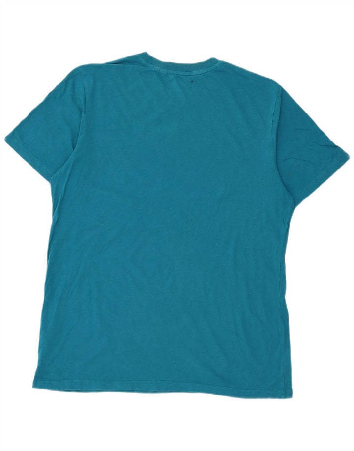 T-shirt da donna Superdry Top Large in cotone blu