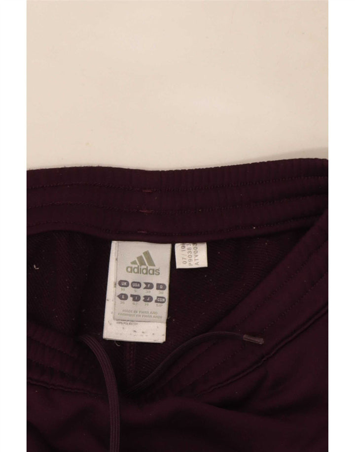 Adidas Womens Tracksuit Trousers UK 10 Small Purple Polyester