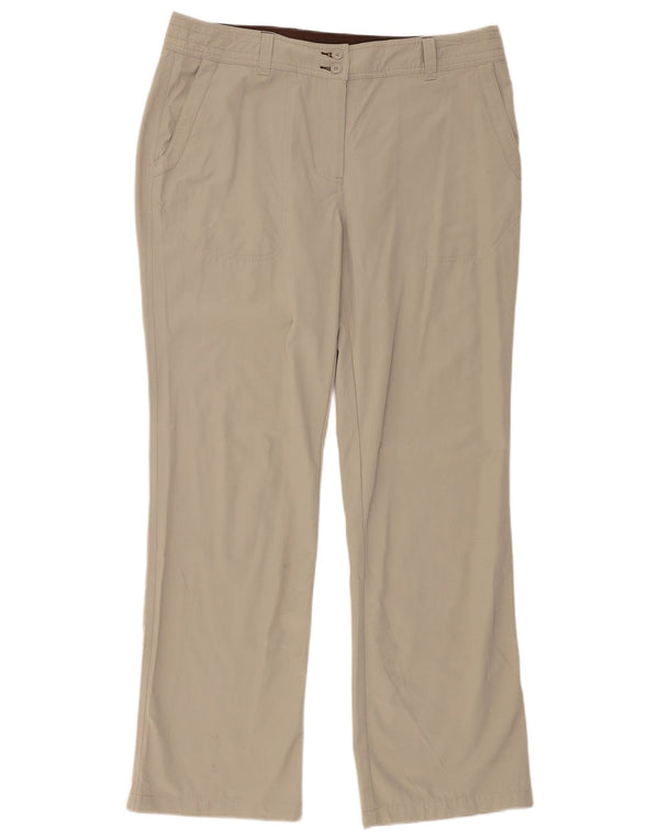 Rohan γυναικείο ίσιο καθημερινό παντελόνι UK 16 Large W38 L32 Beige Polyamide