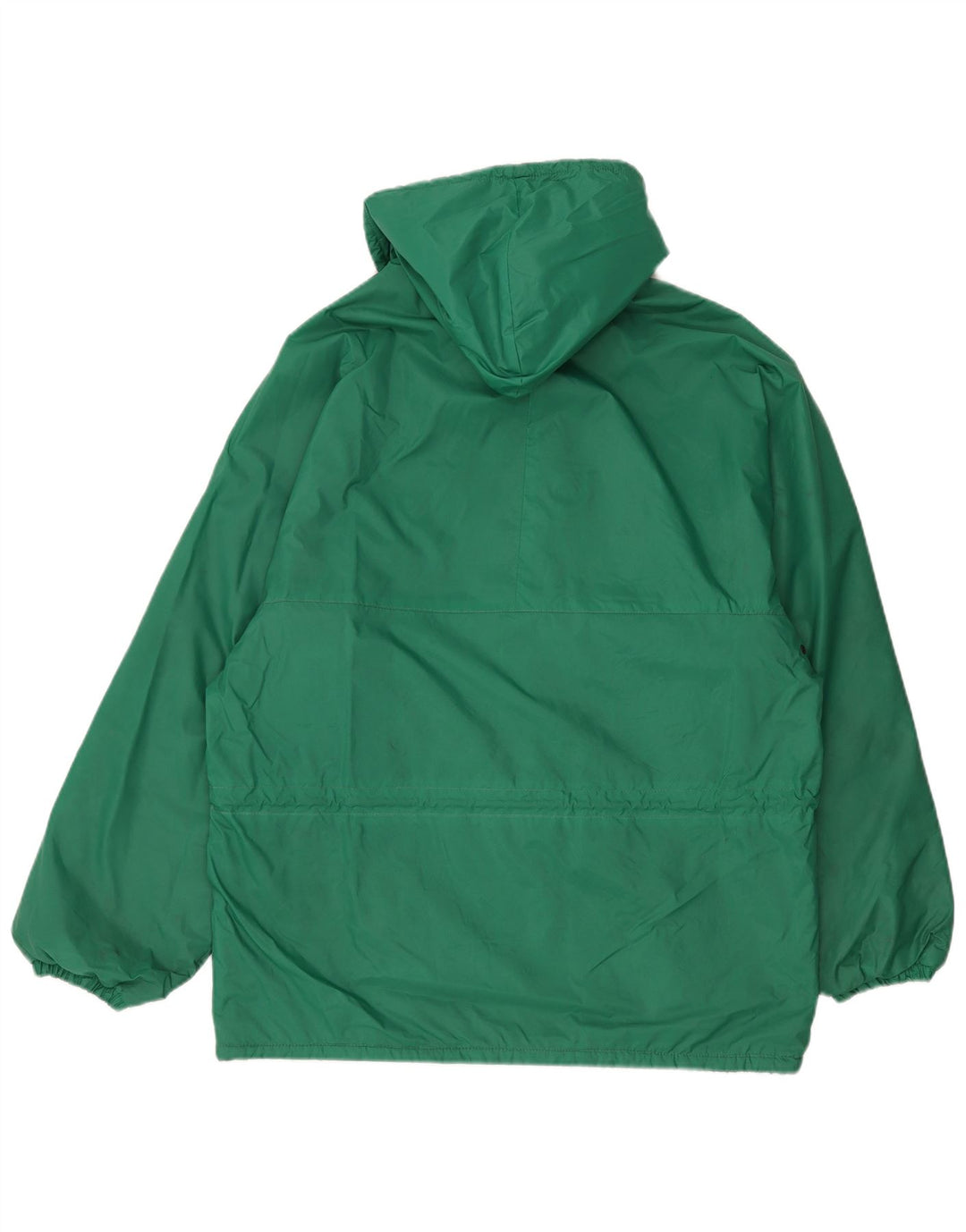 K-Way Mens Hooded Rain Jacket UK 42 XL Green Polyamide