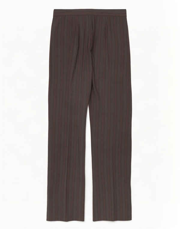 Pantaloni de costum elastici pentru femei Benetton IT 44 Medium W32 L35 Gri Pinstripe