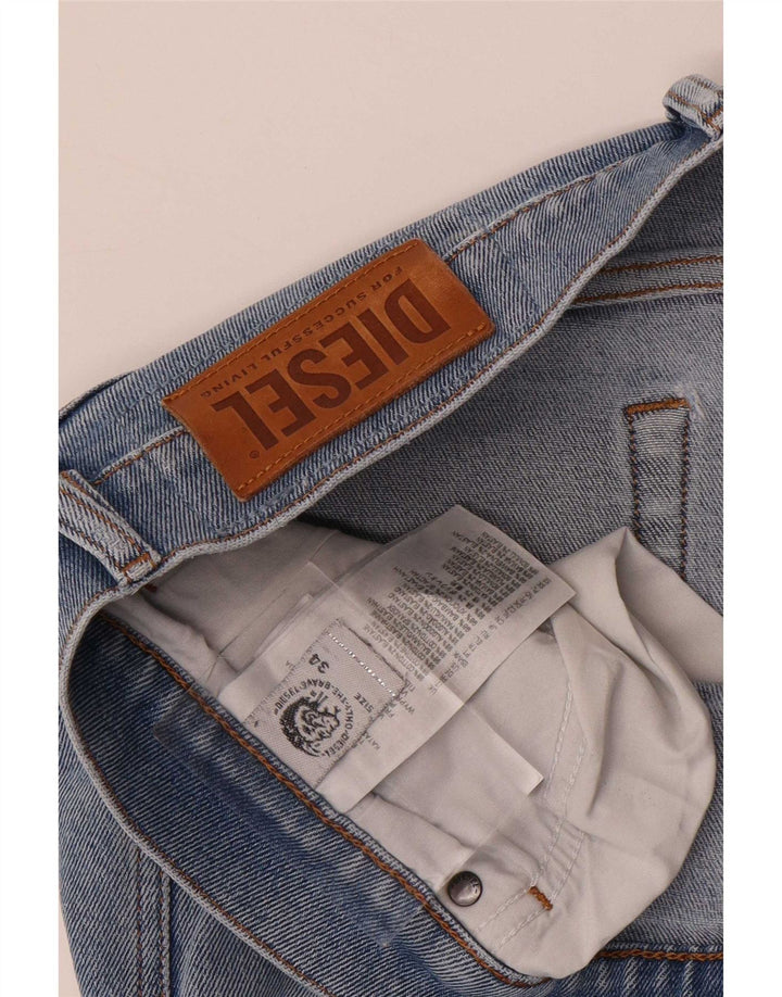 Diesel Mens Slim Jeans W34 L34 Blue Cotton