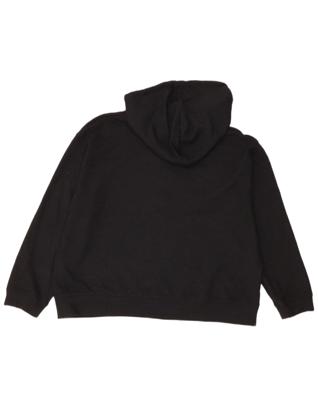 Zara Womens Oversized Hoodie Jumper UK 14 Medium Black Polyester