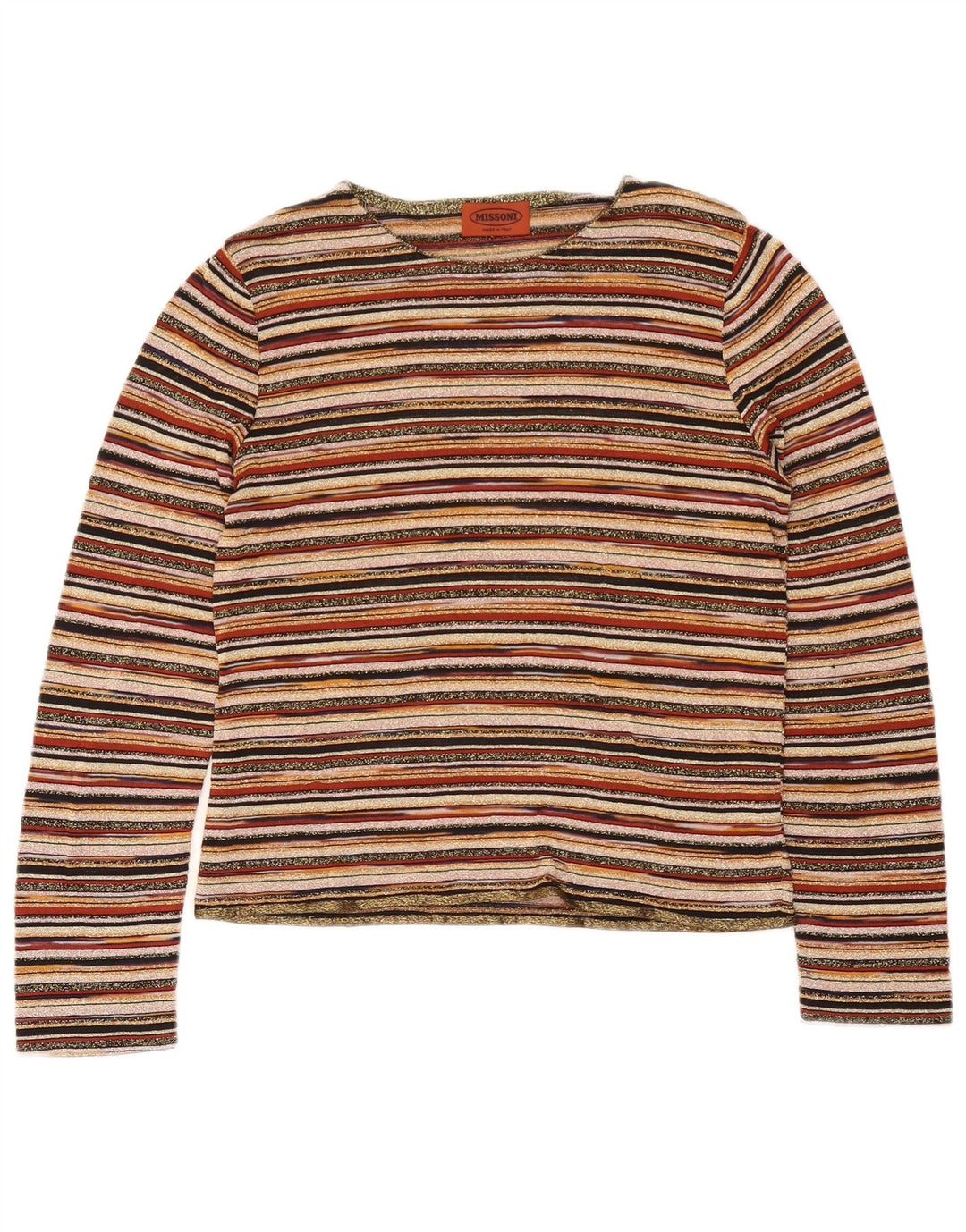 Missoni Womens Blouse Top UK 12 Medium Multicoloured Striped