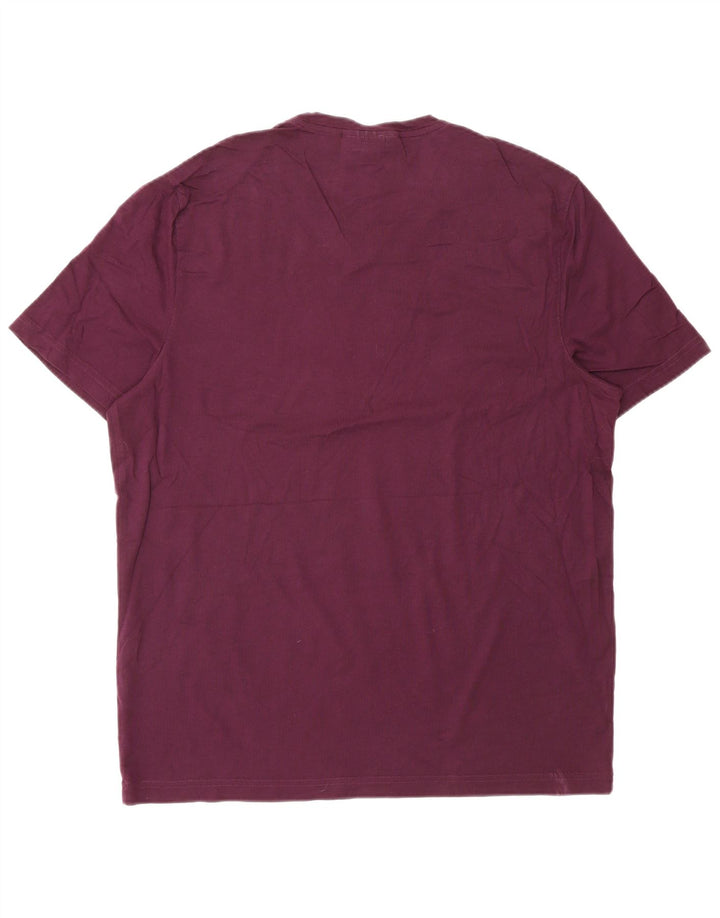 MICHAEL KORS Mens T-Shirt Top Large Burgundy