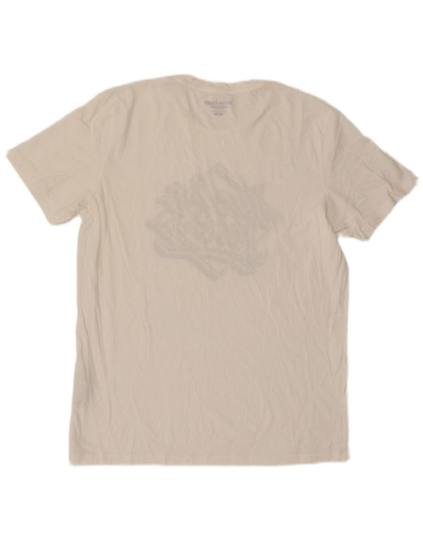 T-shirt grafica da uomo con vestibilità regolare Jack & Jones XL in cotone bianco
