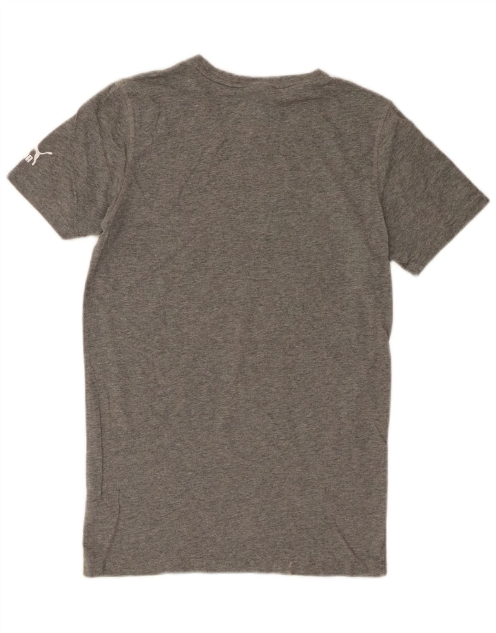 PUMA Mens T-Shirt Top XS Grey Cotton
