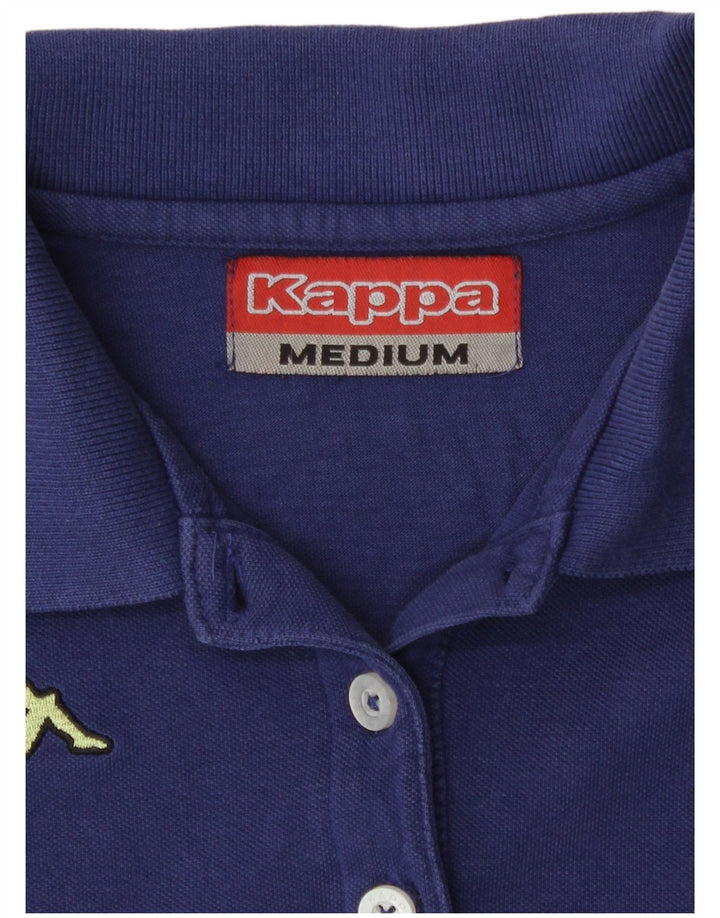 Kappa Womens Sleeveless Polo Shirt UK 12 Medium Navy Blue