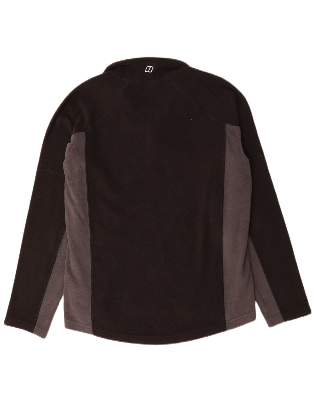 Berghaus Mens Zip Neck Fleece Jumper Medium Black Colourblock Polyester
