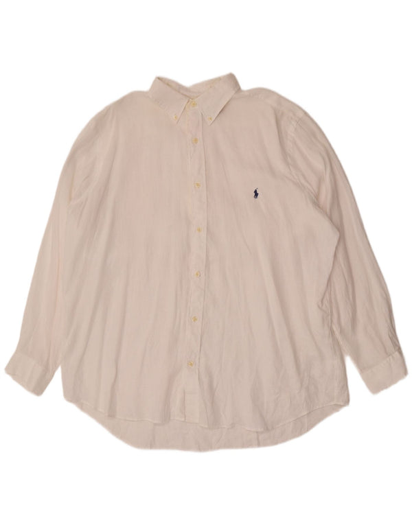Polo Ralph Lauren Camisa holgada para hombre XL Blanco