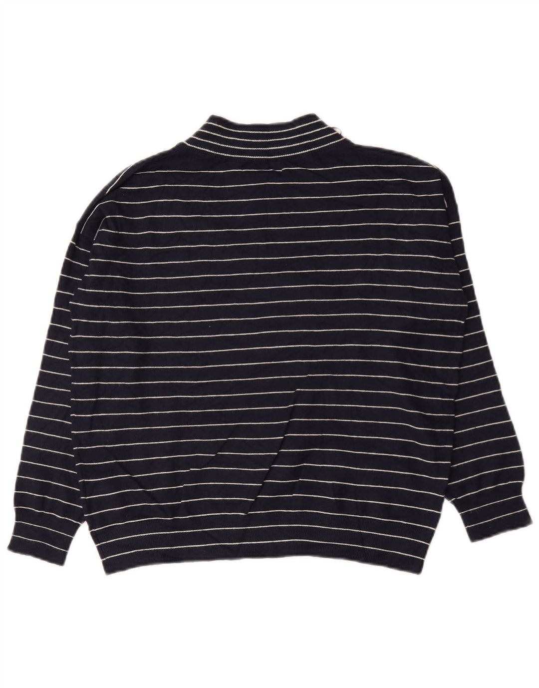 Marks & Spencer Womens V-Neck Jumper Sweater UK 10 Small Navy Blue