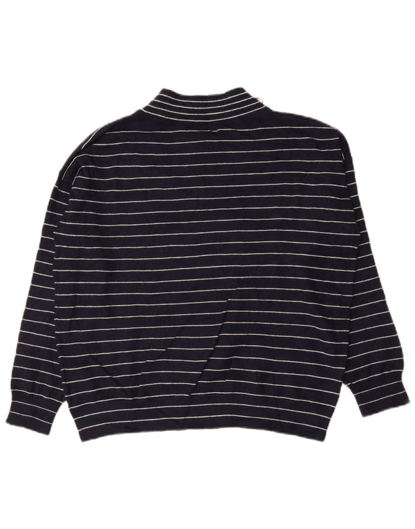 Marks & Spencer Γυναικείο πουλόβερ με λαιμόκοψη σε V UK 10 Small Navy Blue