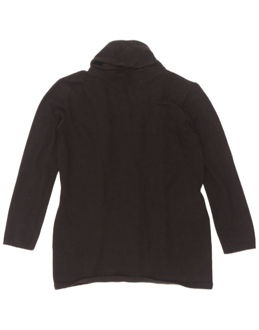 Zara Womens Cardigan Sweater UK 12 Medium Black Viscose