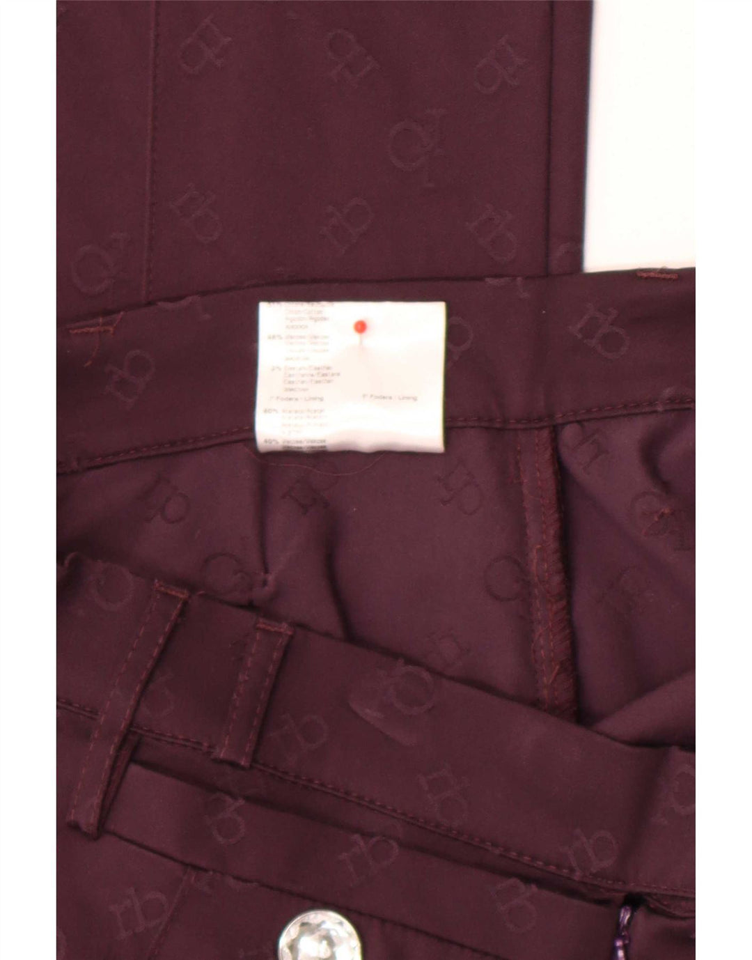 Roccobarocco kvinders abstrakt mønster fritidsbukser IT 44 Medium W30 L30 B