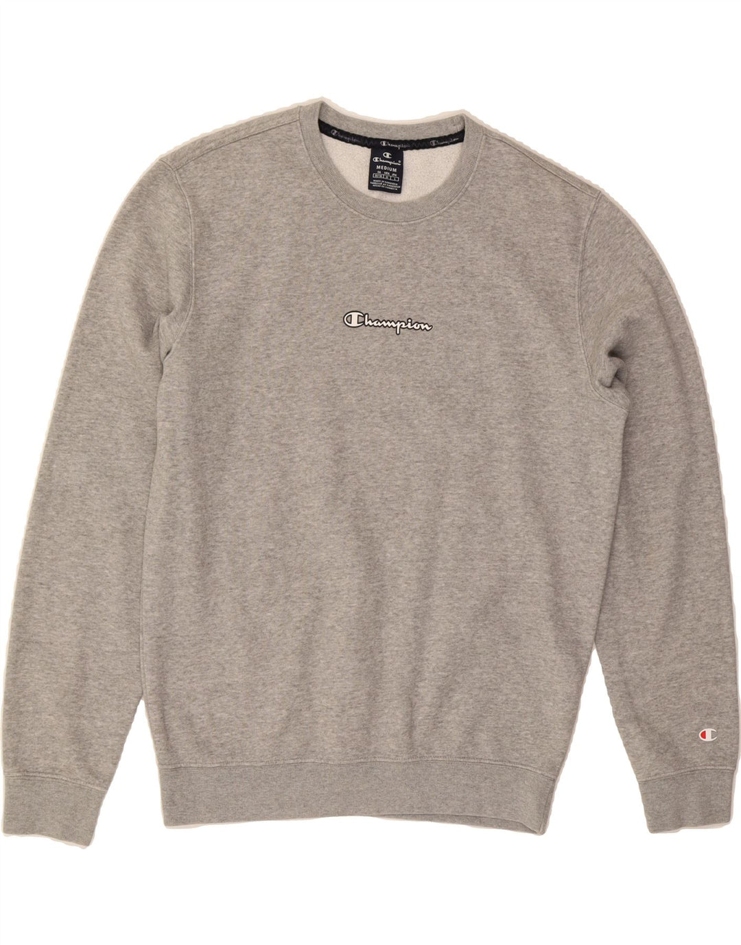 CHAMPION Mens Sweatshirt Jumper Medium Grey Cotton Vintage Champion and Second-Hand Champion from Messina Hembry 