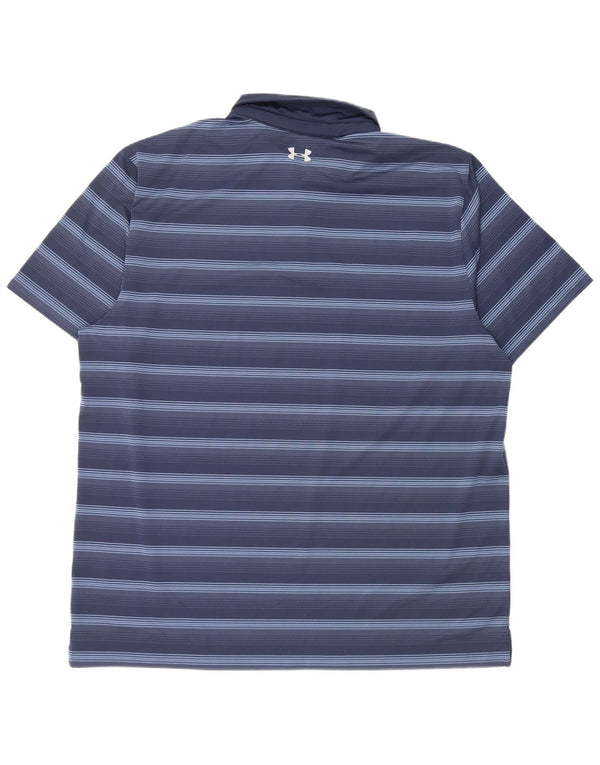 Męska koszulka polo Under Armour Heat Gear 2XL w kolorze granatowym w paski