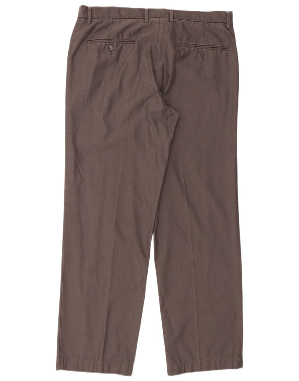 Pantaloni chino dritti da uomo Dockers W36 L31 cotone gessato grigio