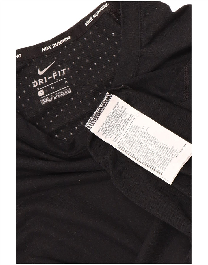 Nike Herre Dri Fit T-Shirt Top Medium Sort Polyester