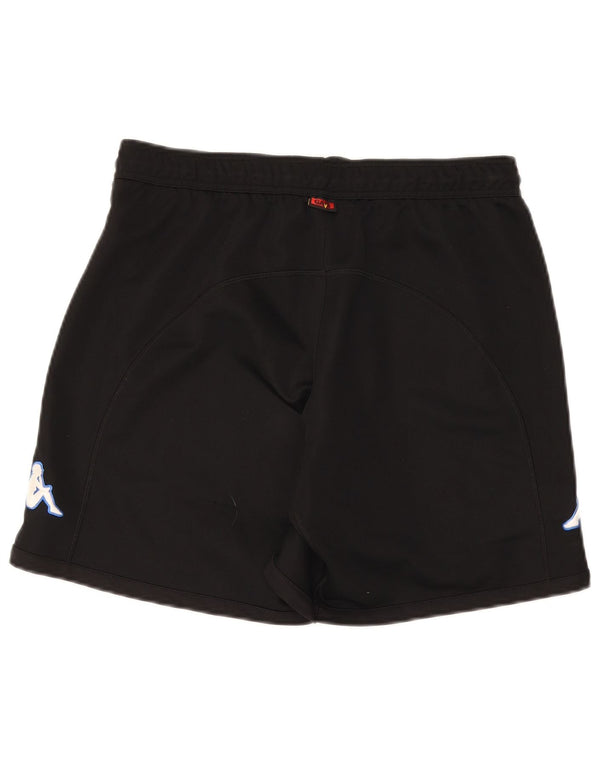 Kappa Mens Graphic Sport Shorts Medium Black Polyester