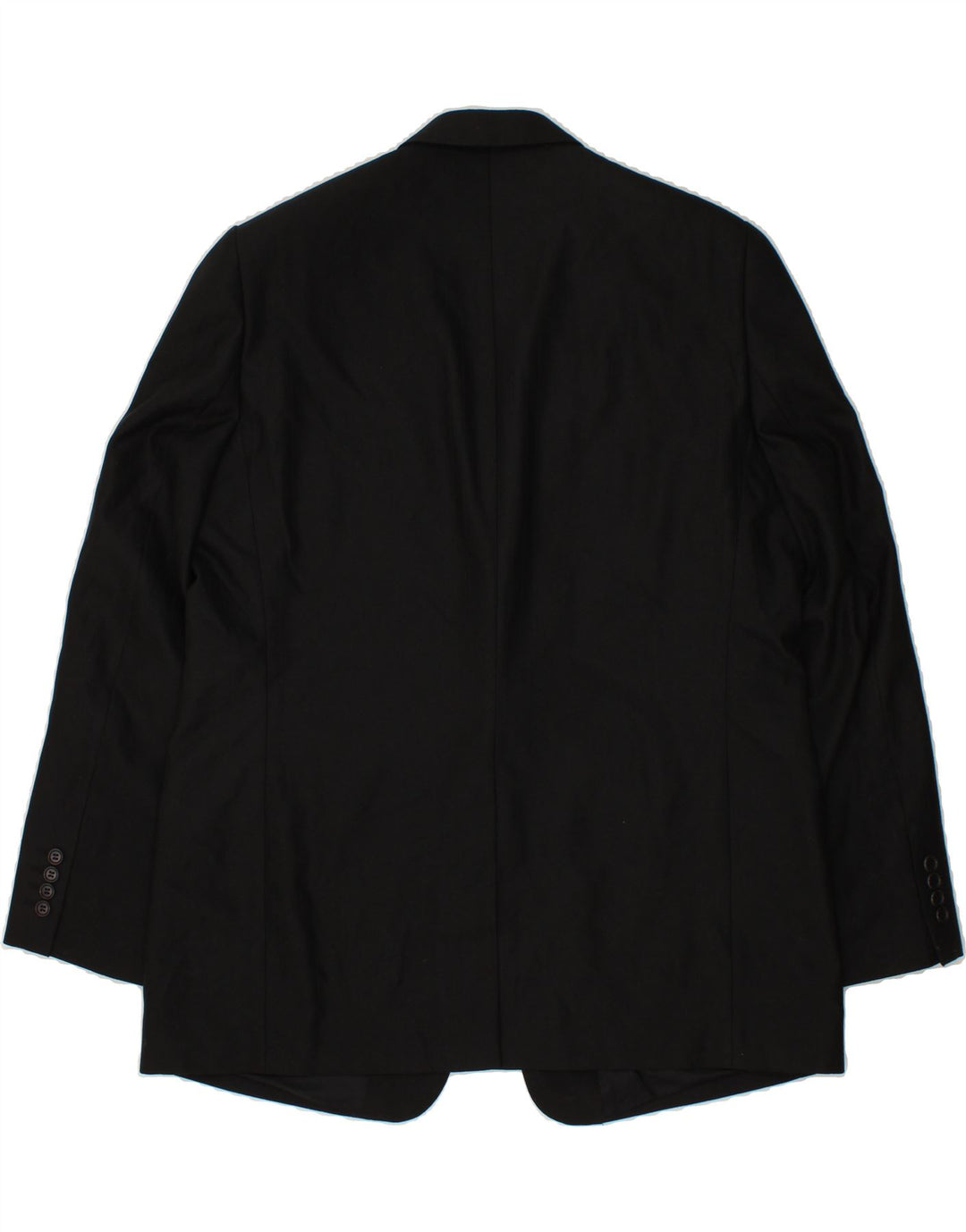MAGEE Mens 2 Button Blazer Jacket IT 48 Medium Black Polyester Vintage Magee and Second-Hand Magee from Messina Hembry 