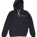 JACK WILLS Womens Classic Fit Graphic Hoodie Jumper UK 10 Small Navy Blue | Vintage Jack Wills | Thrift | Second-Hand Jack Wills | Used Clothing | Messina Hembry 