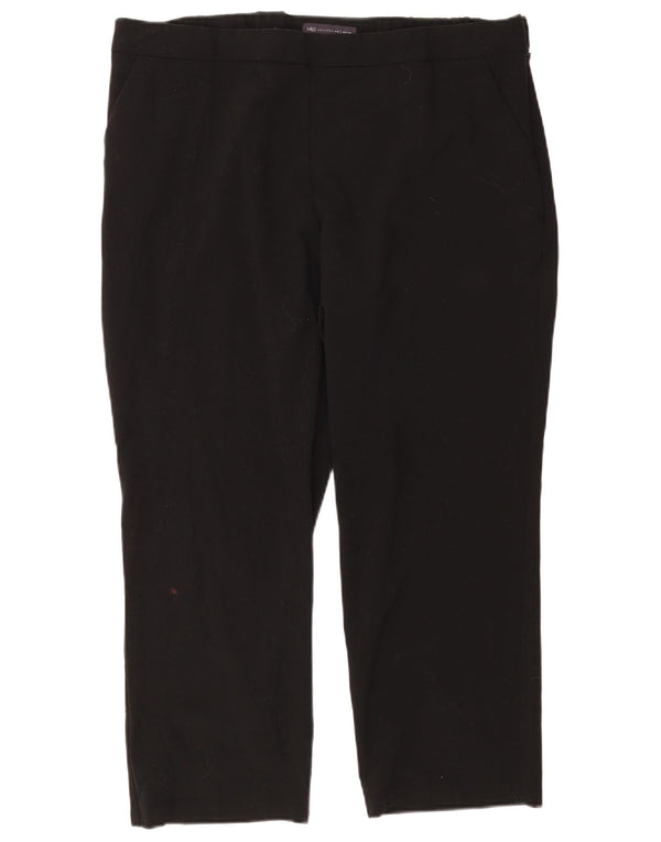 Marks & Spencer Γυναικείο Slim Cropped Παντελόνι UK 18 XL W40 L24 Μαύρο