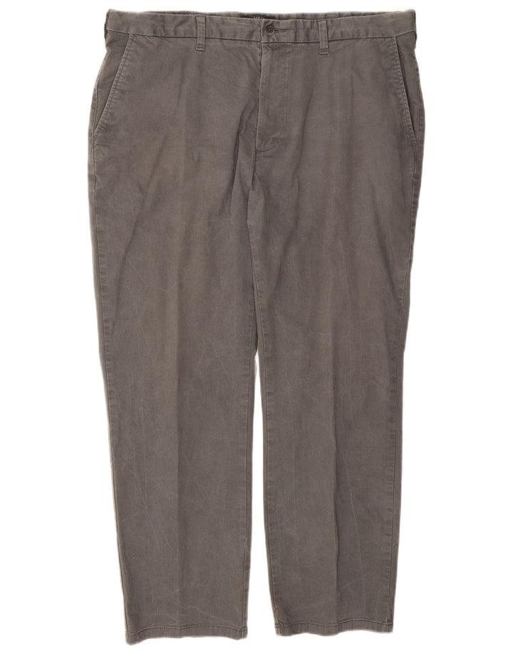 Marks & Spencer Mens Regular Chino Trousers W40 L29 Grey Cotton