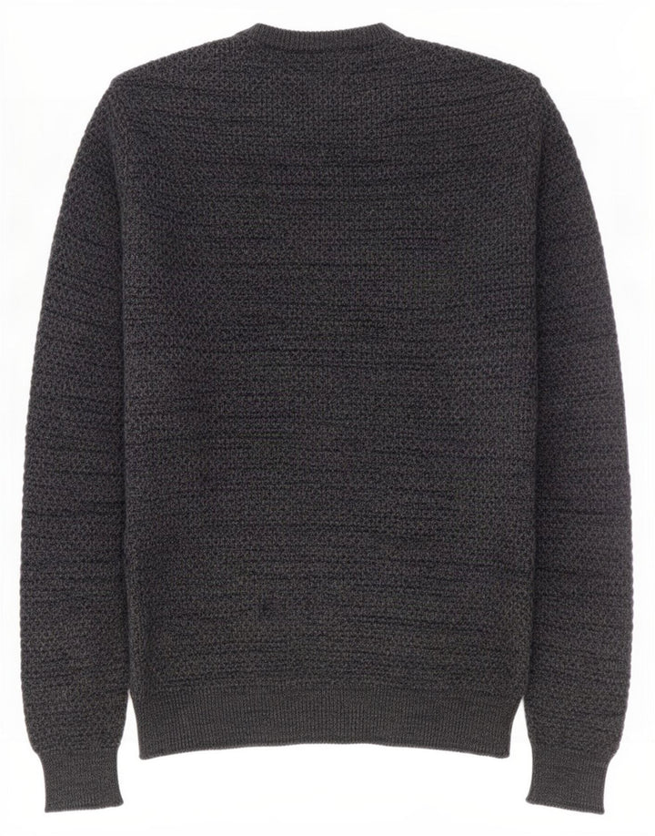 Marks & Spencer Herre sweater med rund hals, mellemgrå bomuld