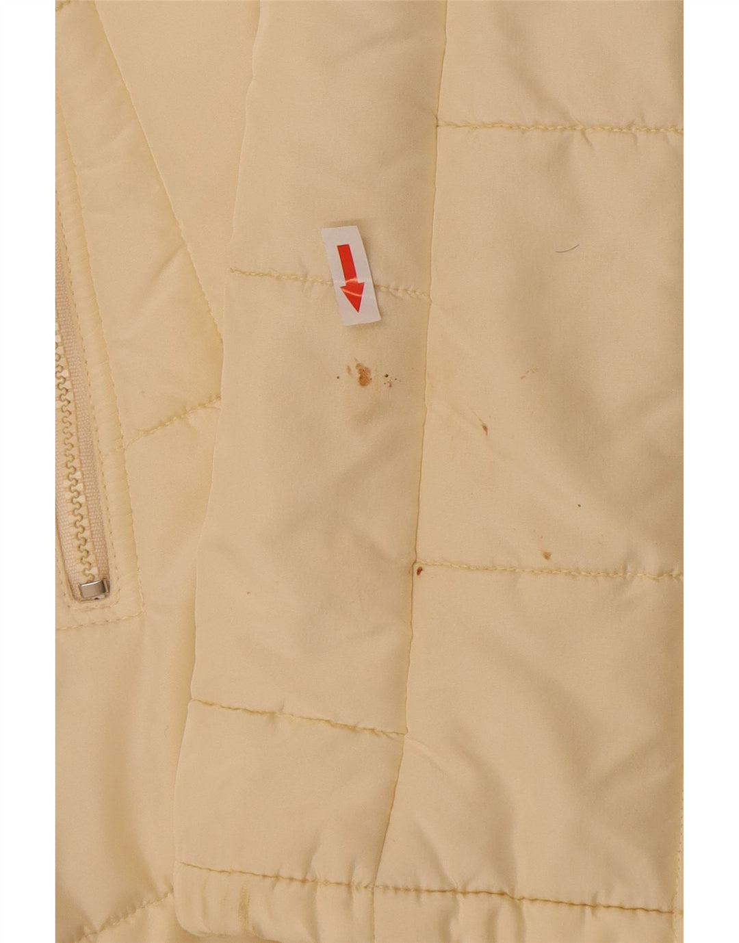 Moschino Womens Hooded Padded Coat UK 12 Medium Off White Polyester