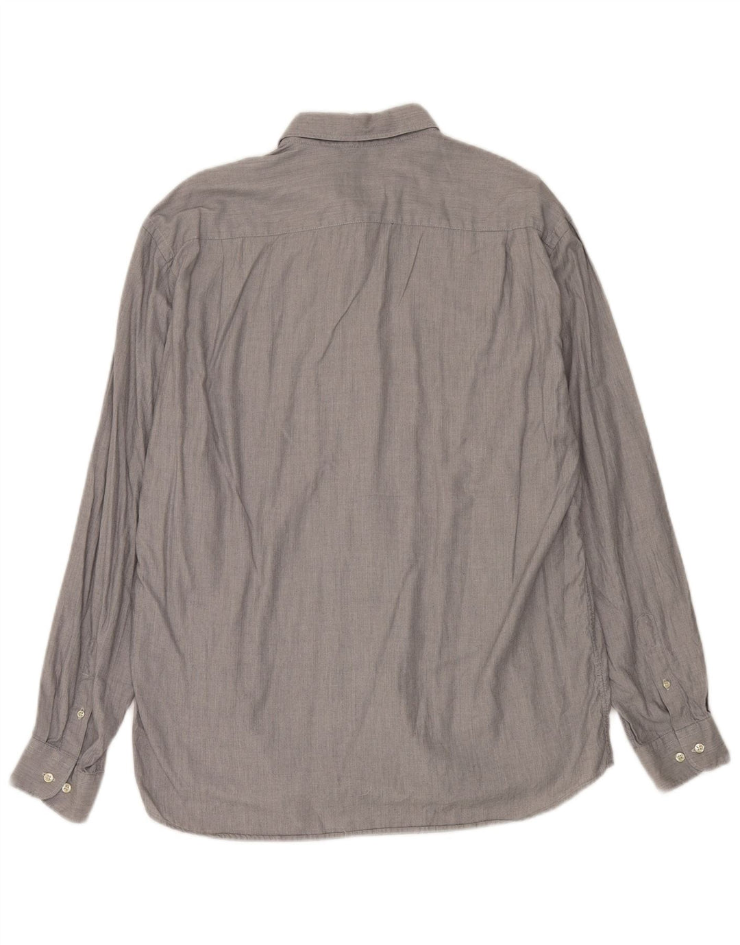 Massimo Dutti Herrenhemd Größe 44 XL Graue Baumwolle