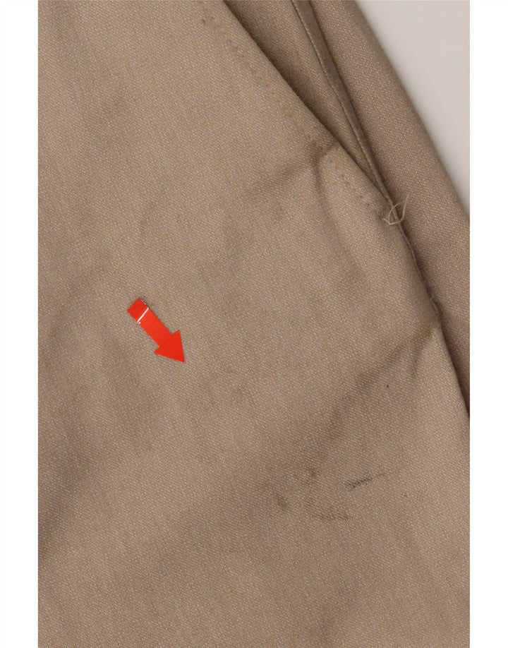 Zara Mens Slim Chino Trousers EU 38 Small W30 L28 Beige Polyester