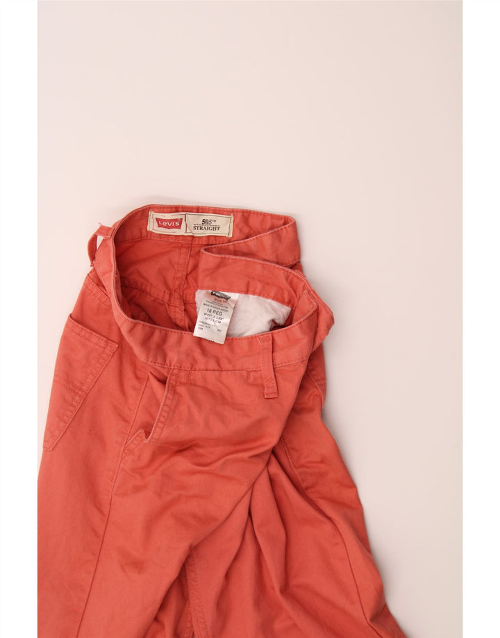 LEVI'S Womens 505 Straight Chino Trousers W29 L29 Orange Cotton Vintage Levi's and Second-Hand Levi's from Messina Hembry 
