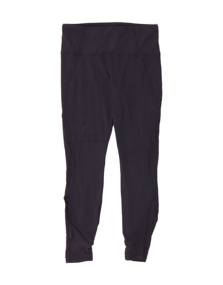 ATHLETA Womens Leggings UK 10 Small Navy Blue Polyester Vintage Athleta and Second-Hand Athleta from Messina Hembry 